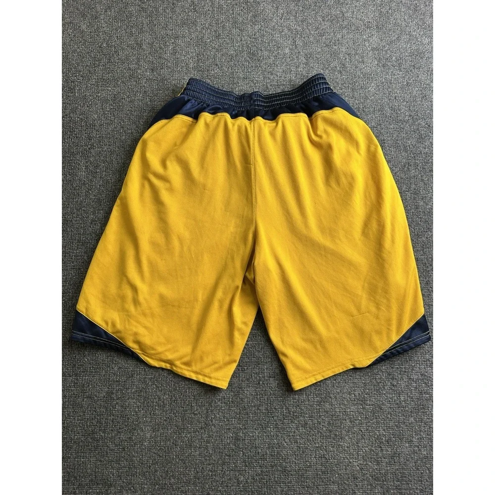 Mens Jordan Cal Golden Bears Basketball Mesh Shorts Yellow Blue, Size L